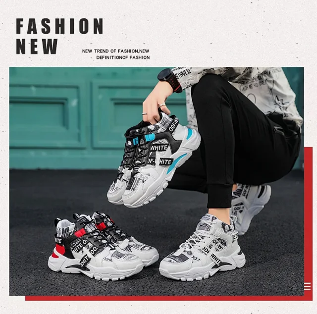 2025 Korean Men's High-Top Dad Shoes Detail