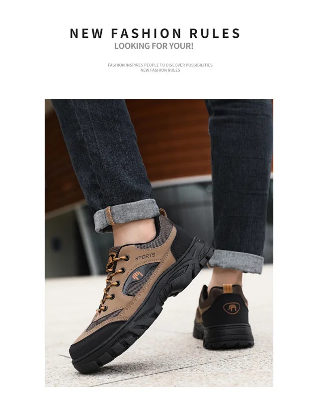 Men's Hiking Work Casual Breathable Shoes Detail