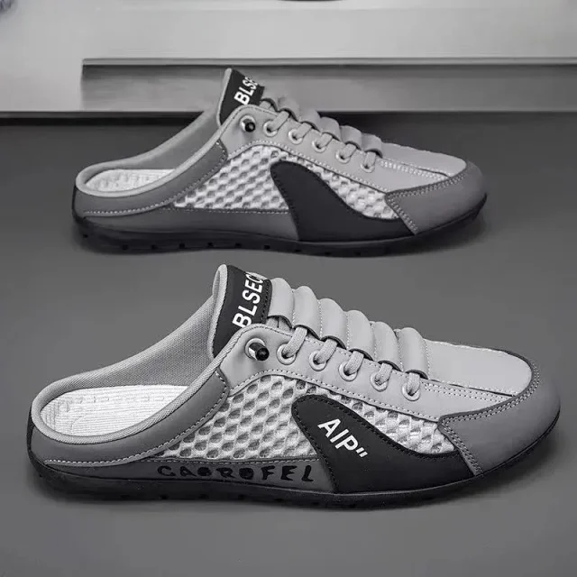 Men's Breathable Slip-On Mesh Slippers Detail