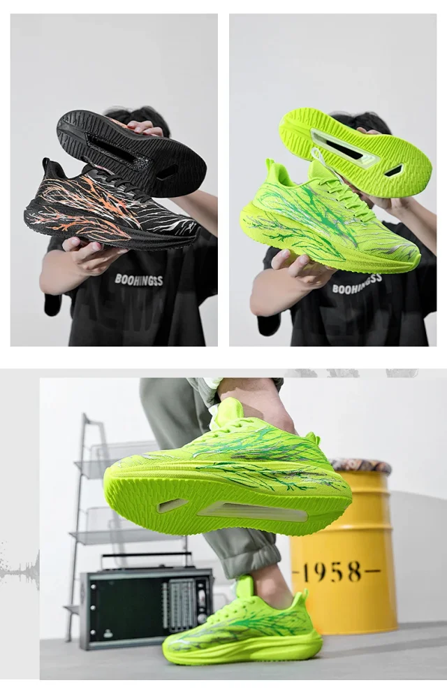New Couple Ultra-Light Carbon Running Shoes Detail