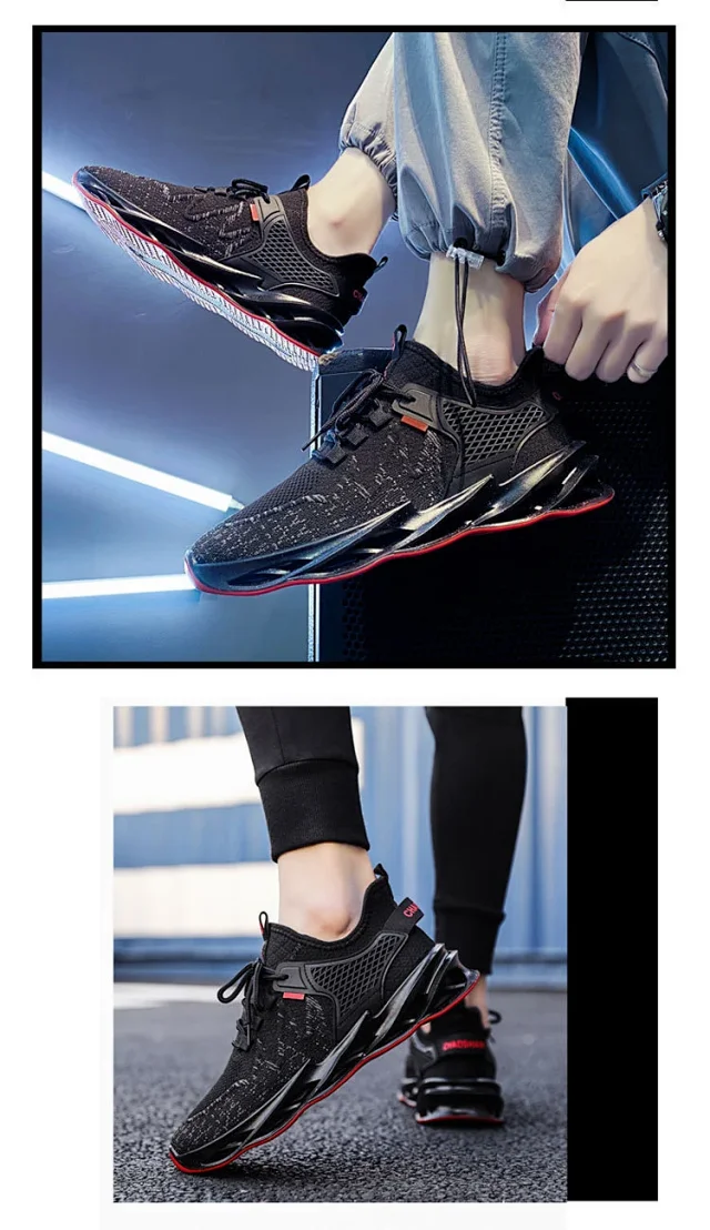 Men's Mesh Breathable Stylish Casual Dad Shoes Detail