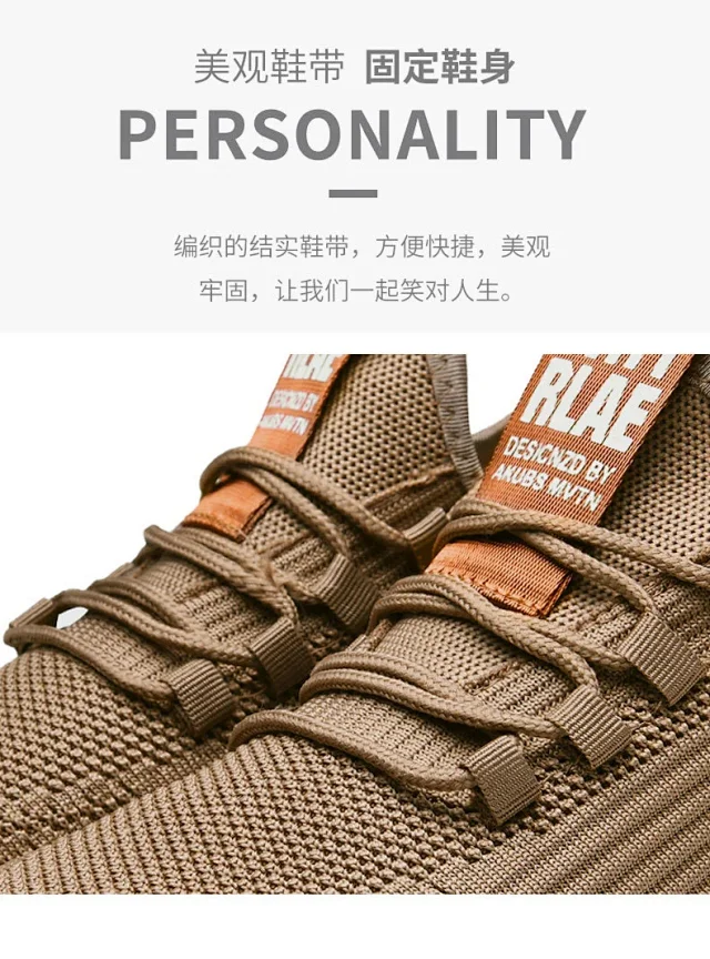 Men's Flyknit Breathable Casual Sneakers 2025 Detail