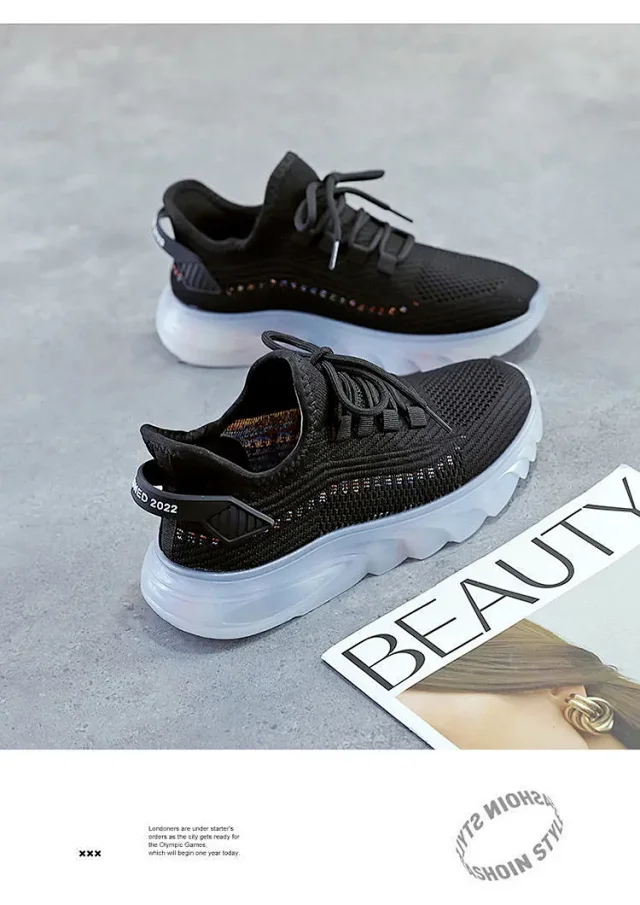 2025 Women's Mesh Airy Jelly Sole Sneakers Detail