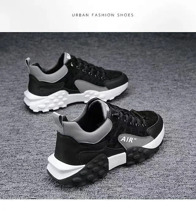 Men's Chunky Low-Top Running Sneakers Detail