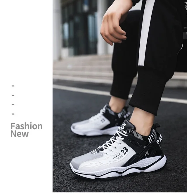 Men's Chunky Lightweight Trendy Dad Sneakers Detail