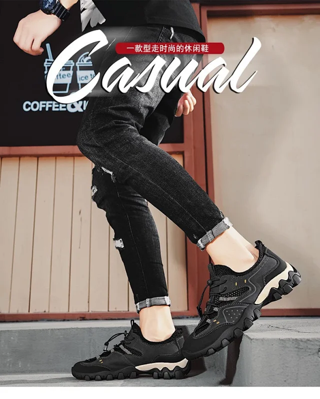 Men's Stitched Outdoor Web Shoes Summer 2025 Detail