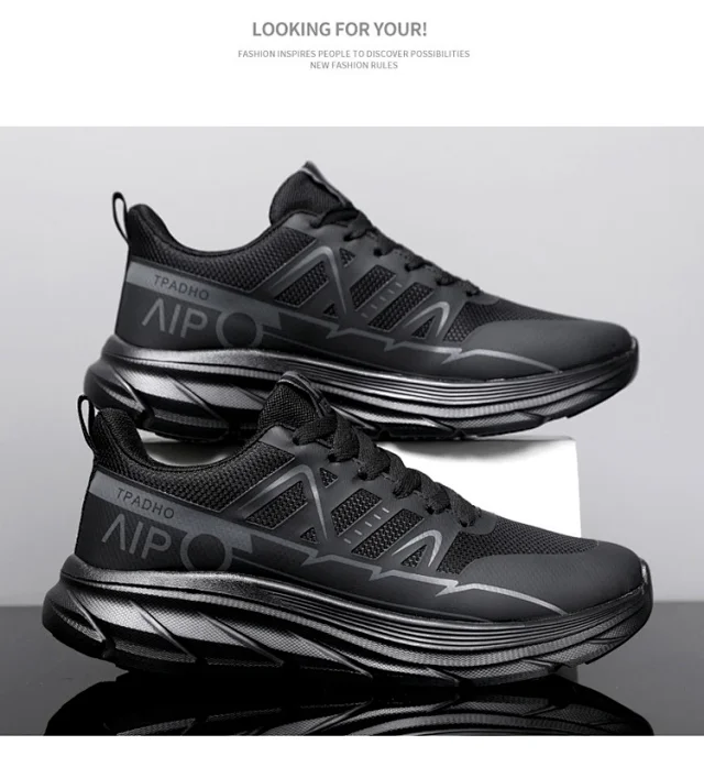 Men's Lightweight Mesh Breathable Casual Sneakers Detail