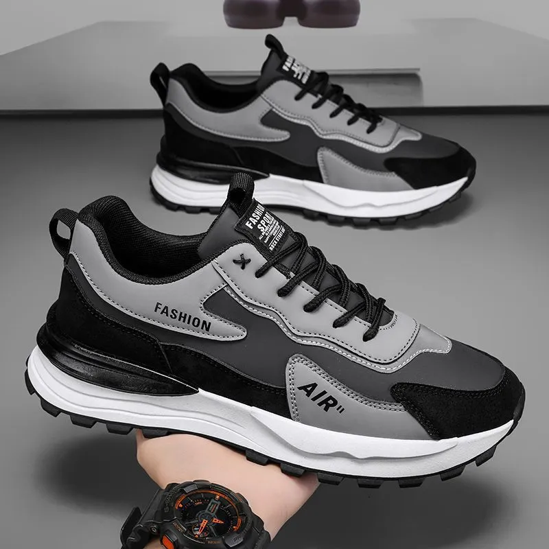 Spring 2025 Leather Safety Dad Sneakers Men's