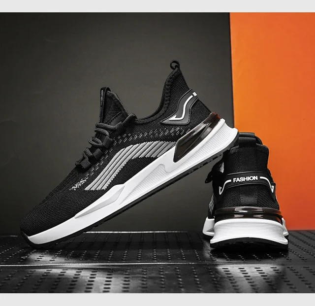 Men's Breathable Knit Yeezy Trainers Detail