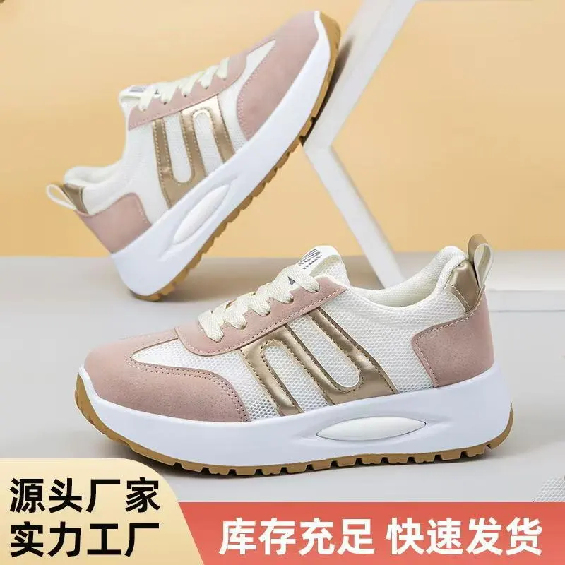 New Fall Women's Platform White Sneakers