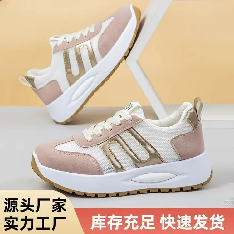 New Fall Women's Platform White Sneakers