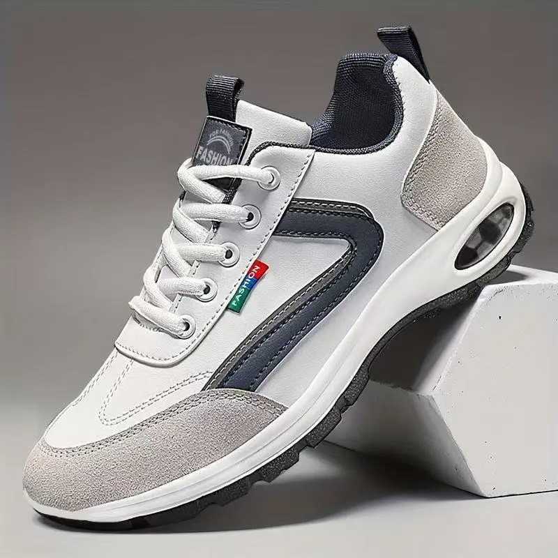 Leather Two-Tone Unisex Trainers 2025 Big Size