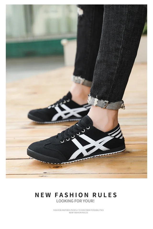 Unisex Retro Breathable White Sneakers Detail