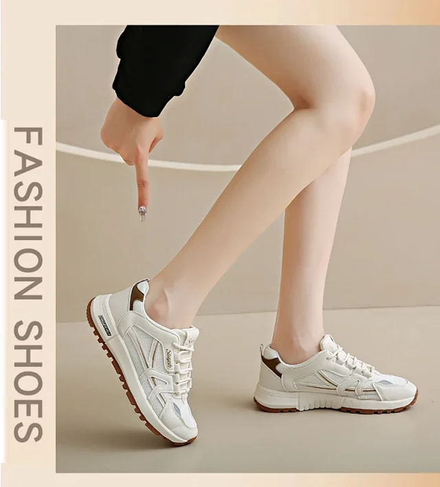 Women's Platform Sneakers K-Style Breathable Detail