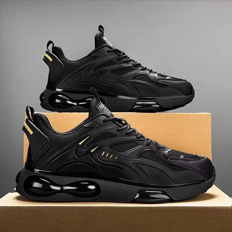 Men's Black Warrior Dad Sneakers Breathable