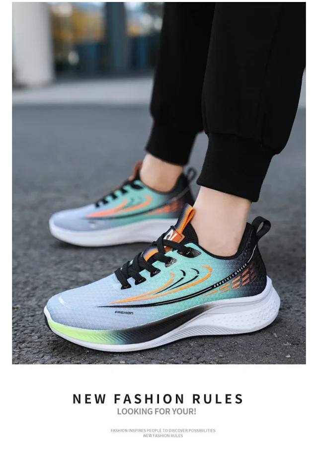 Men's Cushioned Trendy Sneakers Spring 2025 Detail