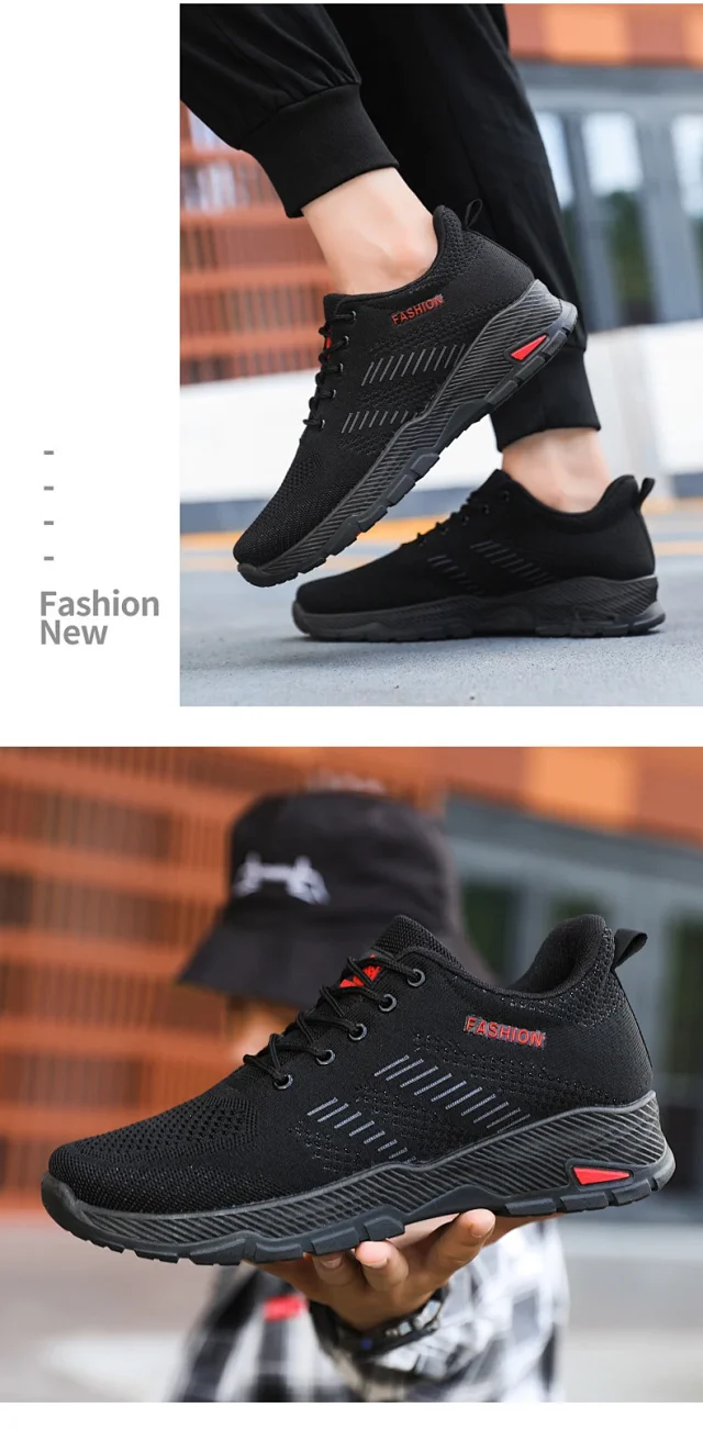 Men's Flyknit Breathable Running Shoes 2025 Detail