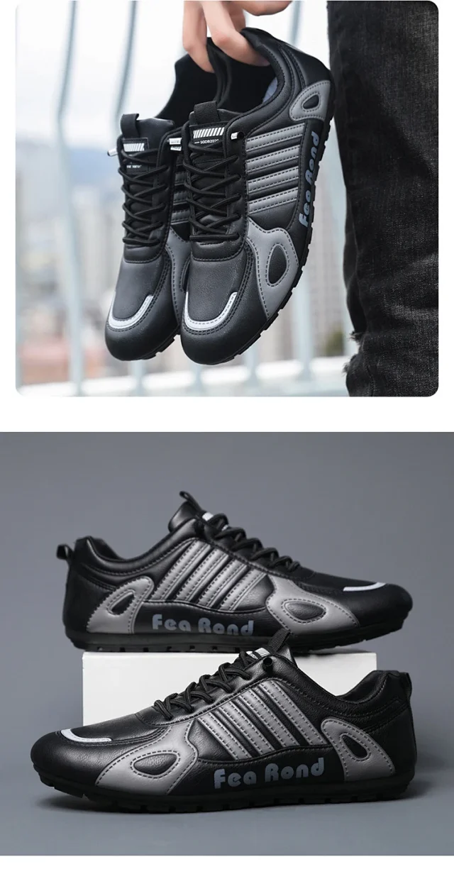2025 Spring Leather Breathable Comfort Casual Sneakers Detail