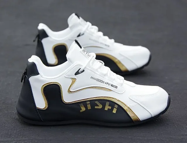 Waterproof Men's Hiking Leather Sneakers Detail