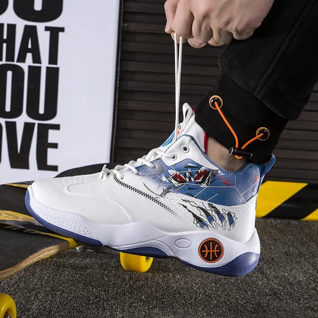 Men's Korean High-Top Dad Basketball Shoes Detail