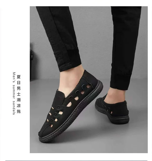 Men's Breathable Outdoor Slip-On Sandals Detail