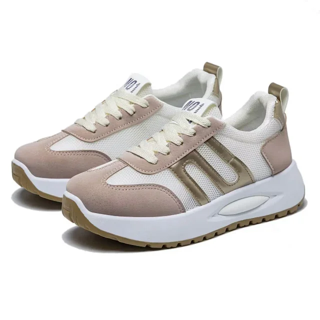 New Fall Women's Platform White Sneakers Detail
