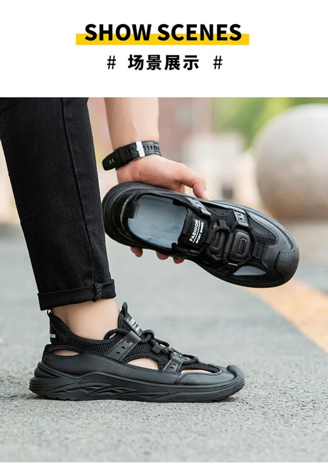 Men's Summer Beach Sandals Breathable Waterproof Detail