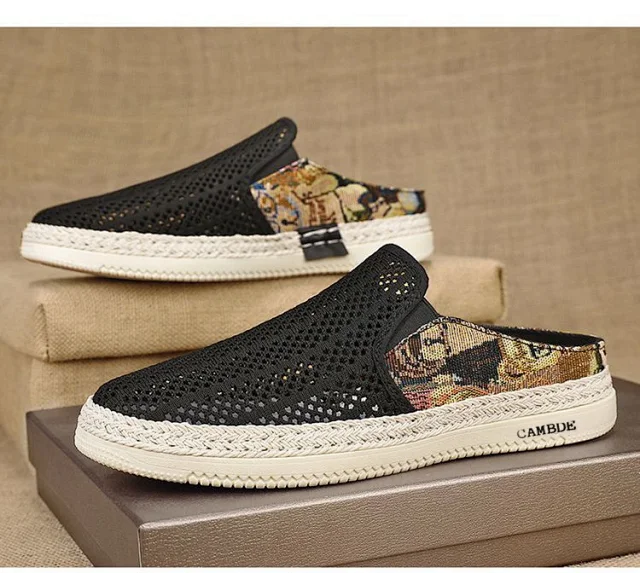 Men's Perf Slip-On Designer Sneakers Detail