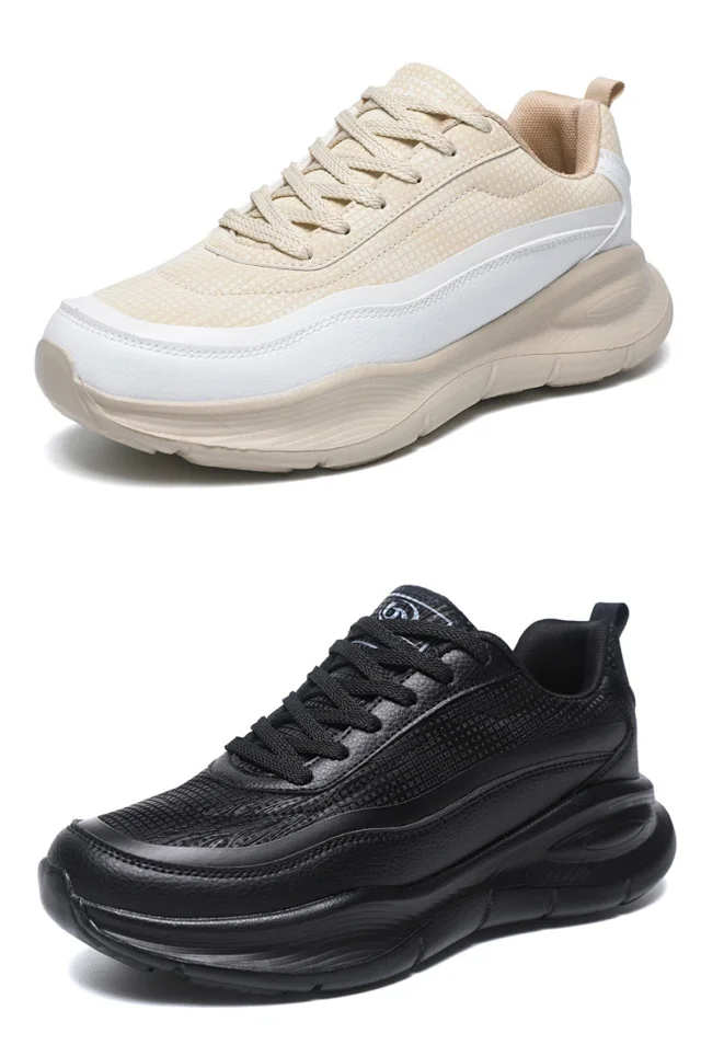 Men's Leather Chunky 2025 Comfort Running Shoes Detail