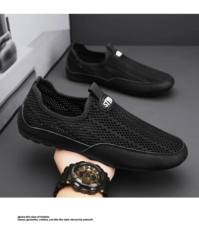 Men's Summer Mesh Slip-On Shoes Detail