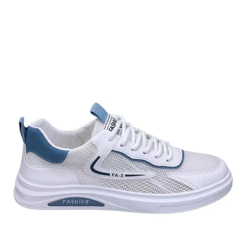 Men's Breathable Mesh White Sneakers 2025