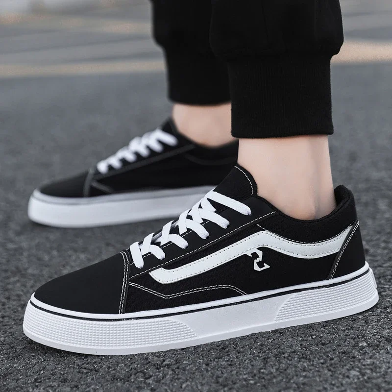Men's Big Size Canvas Checkerboard Low-Tops