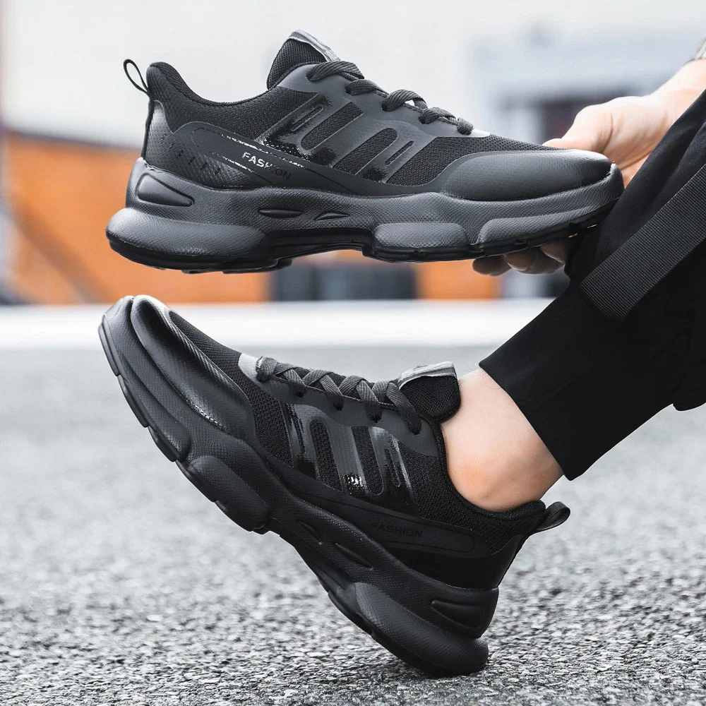 New Men's Thick-Soled Breathable Running Sneakers
