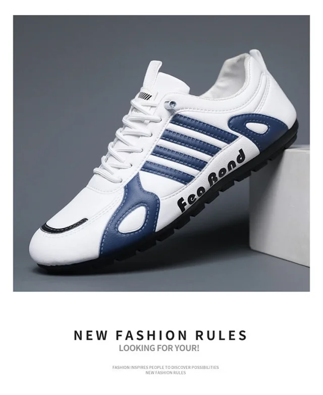 2025 Spring Leather Breathable Comfort Casual Sneakers Detail