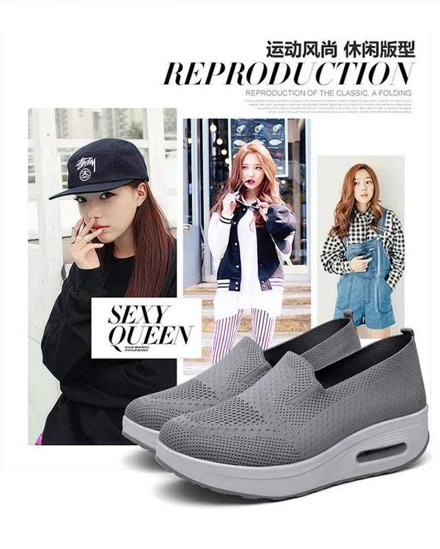 Women's Mesh Yeezy-Inspired Jelly Sole Casual Sneakers Detail