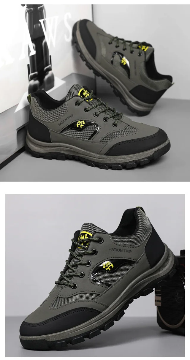 Men's Winter Fleece-Lined Hiking Sneakers Detail