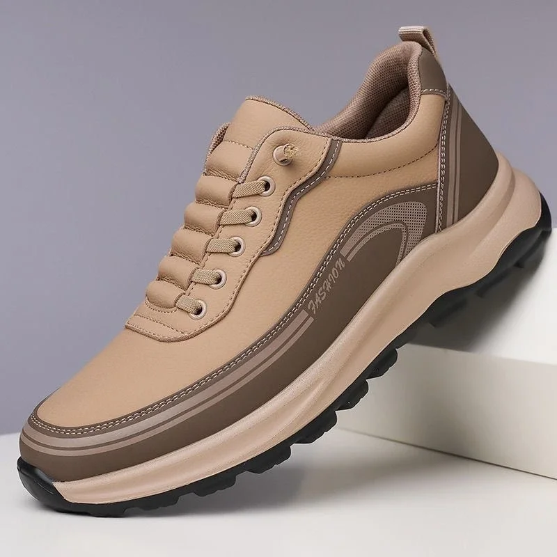Men's Slip-On Leather Fashion Sneakers
