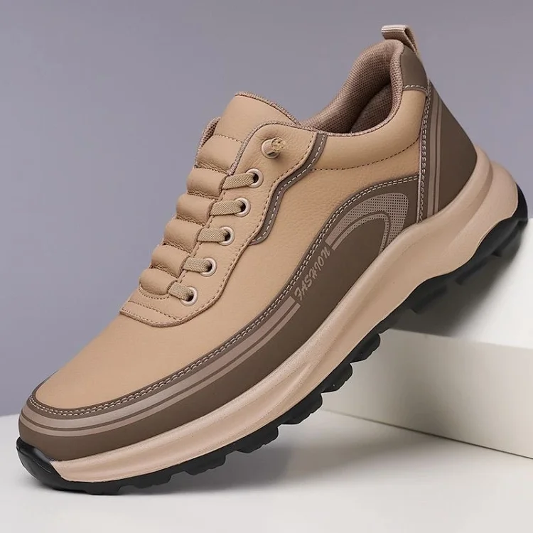 Men's Slip-On Leather Fashion Sneakers