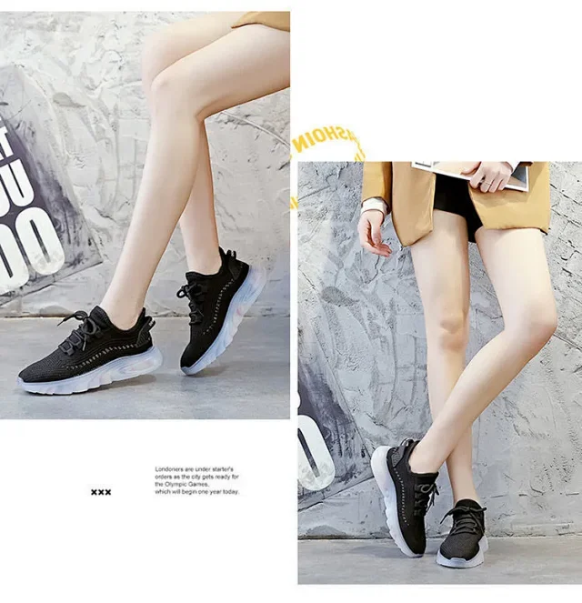 2025 Women's Mesh Airy Jelly Sole Sneakers Detail