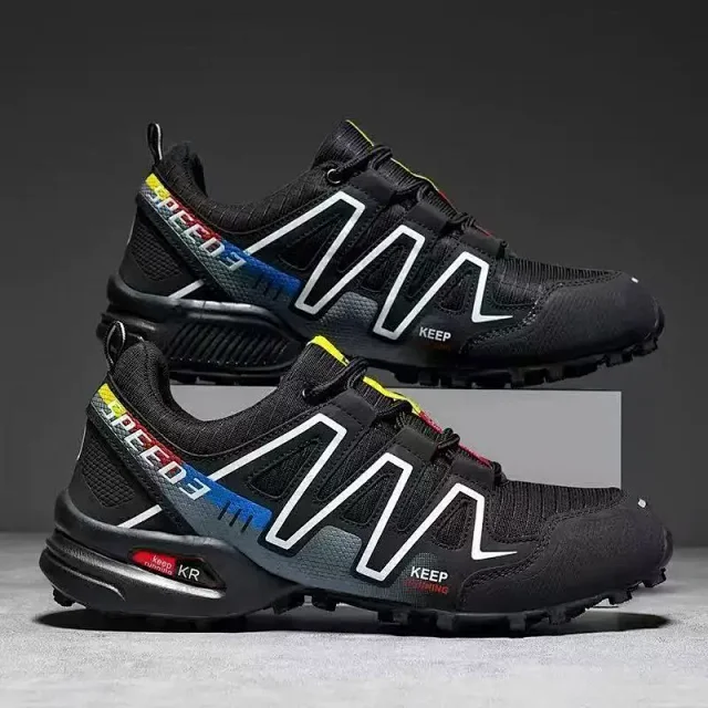 Men's Trail Running Trekking Hiking Fashion Breathable Grip Shoes Detail
