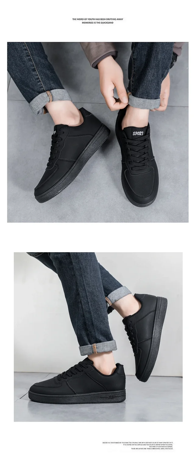 Men's Trendy Air Force Chunky White Sneakers Detail