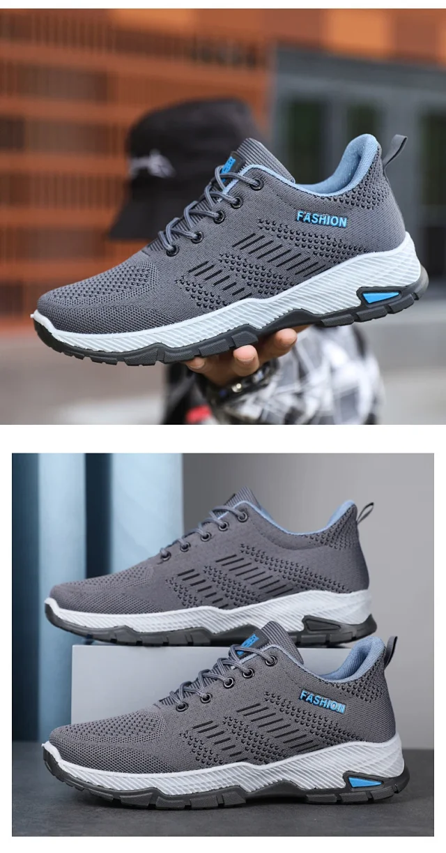 Men's Flyknit Breathable Running Shoes 2025 Detail