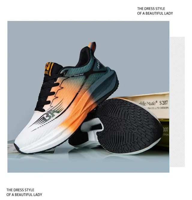 2025 Carbon-Plate Couple Sneakers - Trendy Style Detail
