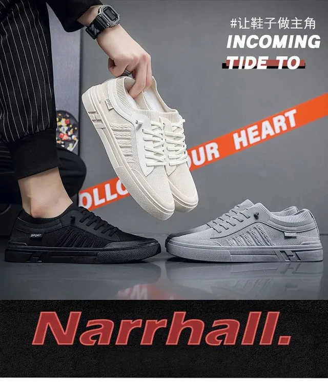 New Woven Mesh Outdoor Sneakers Men Detail