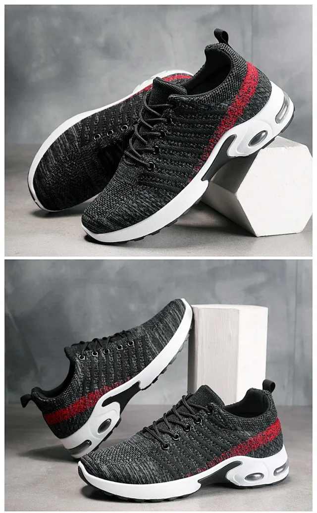 Trendy Korean Men's Flyknit Sneakers 2025 Detail
