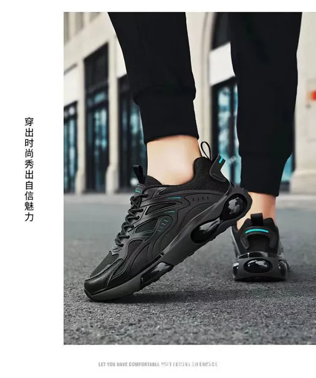 Men's Breathable Mesh Platform Running Shoes Detail