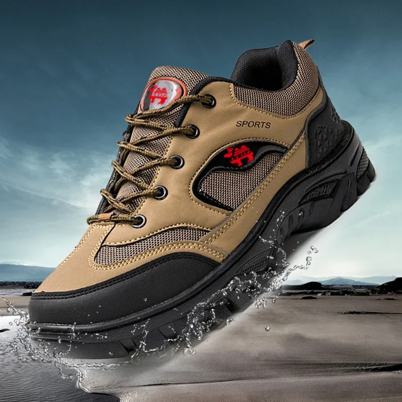 Big Size Mesh Platform Hiking Men's Shoes