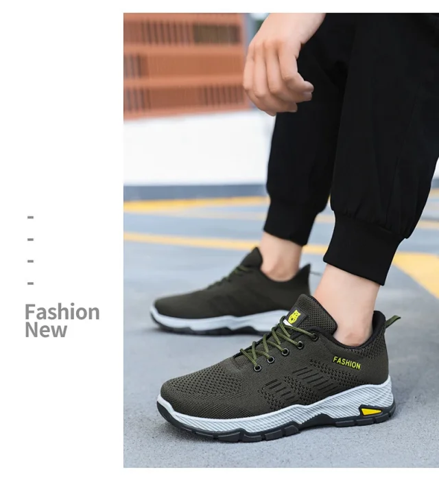 Men's Flyknit Breathable Running Shoes 2025 Detail