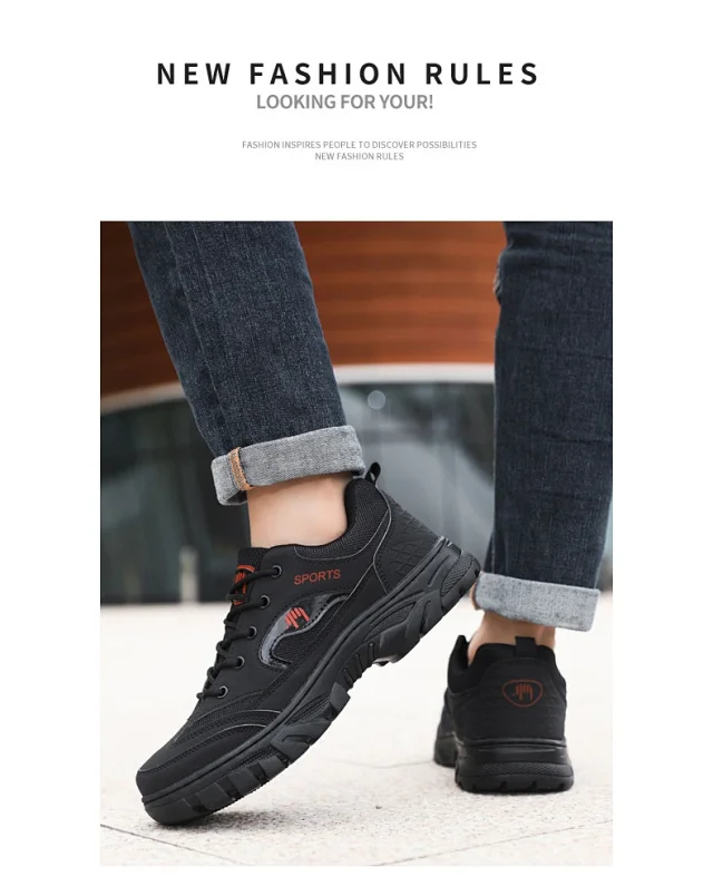 Men's Hiking Work Casual Breathable Shoes Detail