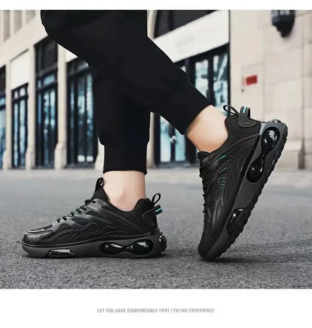 Men's Breathable Mesh Platform Running Shoes Detail